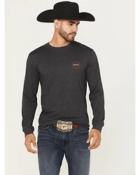 Ariat Men's Barbed Flag Logo Long Sleeve Graphic T-Shirt