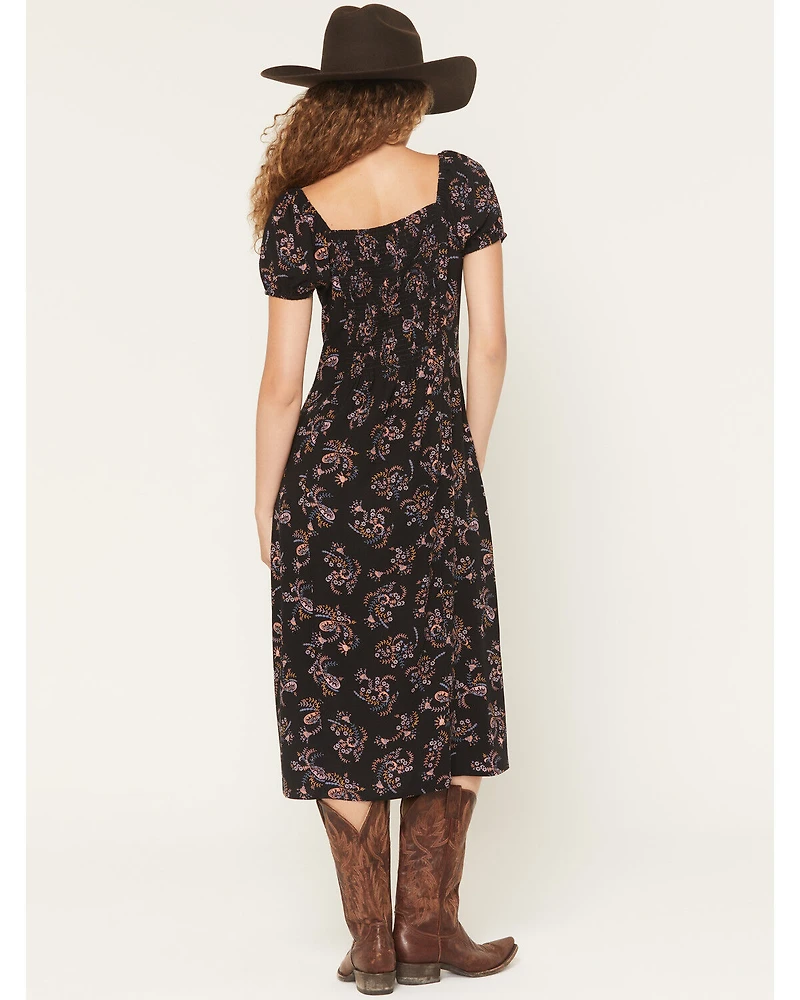 Idyllwind Women's Bethany Flutter Sleeve Midi Dress