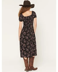 Idyllwind Women's Bethany Flutter Sleeve Midi Dress