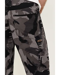 Lucky Brand Workwear Men's Camo Print Broken Canvas Cargo Work Pants