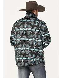 Rock & Roll Denim Men's Quilted Southwestern Snap Jacket