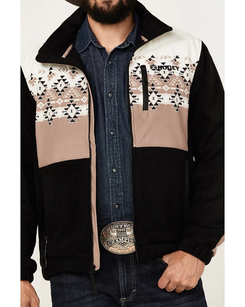 Hooey Men's Southwestern Print Tech Fleece Jacket