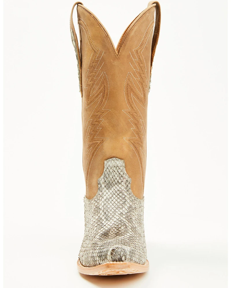 El Dorado Women's Sam Exotic Anaconda Tall Western Boots - Snip Toe