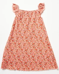 Shyanne Toddler Girls' Ditsy Floral Print Ruffle Sleeve Midi Dress