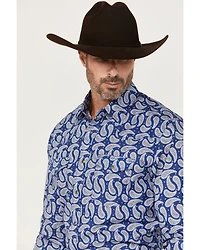 Wrangler 20X Men's Paisley Print Long Sleeve Snap Stretch Western Shirt