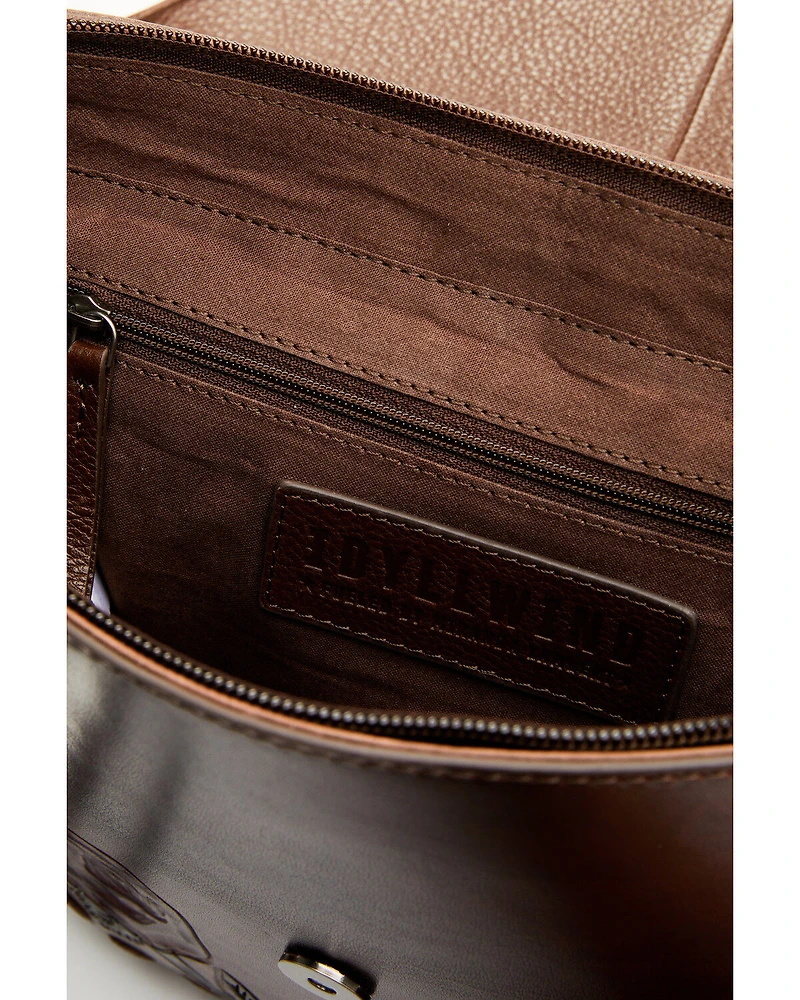 Idyllwind Women's Lenora Longhorn Tooled Leather Crossbody Bag