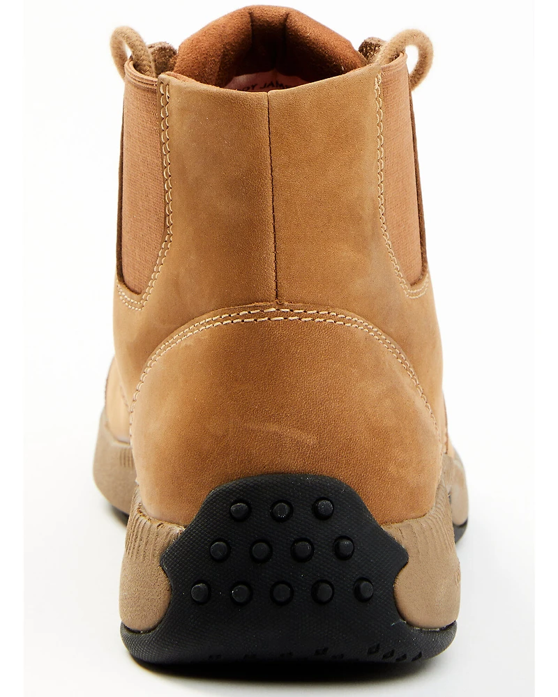Cody James Men's Crazy Horse Lace-Up Casual Western Boots - Moc Toe