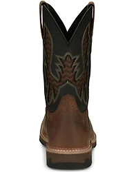 Justin Men's Stampede Bolt Pull On Western Work Boots - Nano Composite Toe