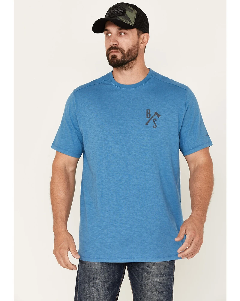 Brothers and Sons Men's Logo Graphic Short Sleeve T-Shirt
