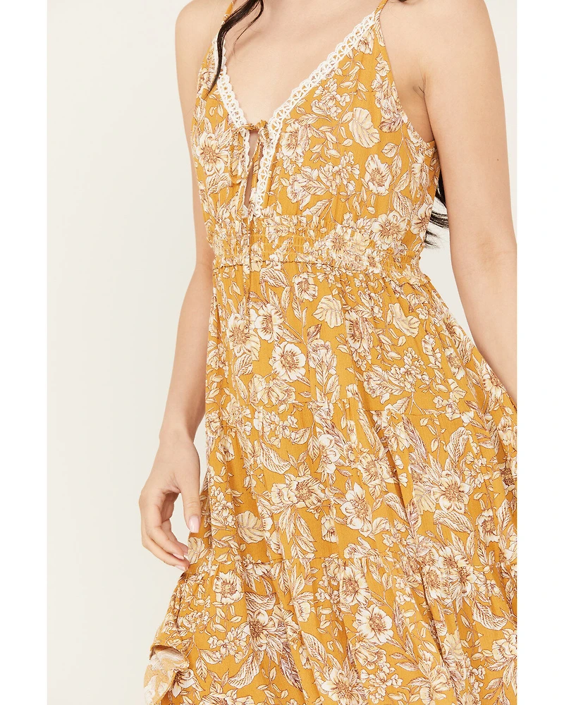 Wild Moss Women's Smocked Waist Cami Mini Dress