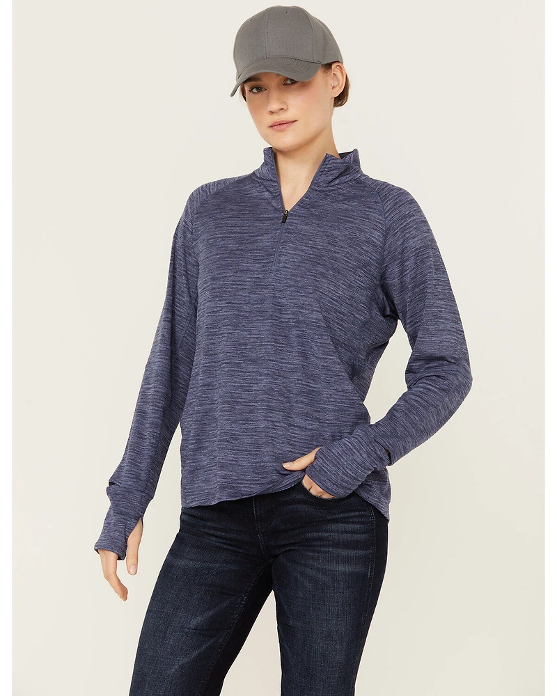 Ariat Women's Rebar Gridwork Baselayer 1/4 Zip T-Shirt