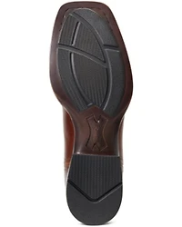Ariat Men's Booker Bantamweight Royal Brown Ultra Full-Grain Leather Ankle Boot - Broad Square Toe