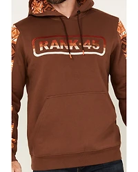 RANK 45® Men's Buckshot Southwestern Print Color Block Hooded Sweatshirt