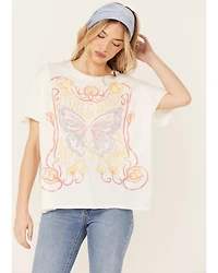 Free People Women's Spring Showers Short Sleeve Graphic Tee