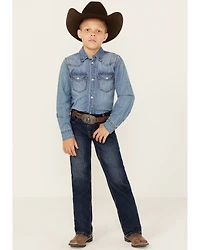 Cinch Boys' White Label Slim Straight Denim Jeans
