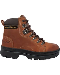 Ad Tec Women's 6" Leather Work Hiker Boots - Soft Toe