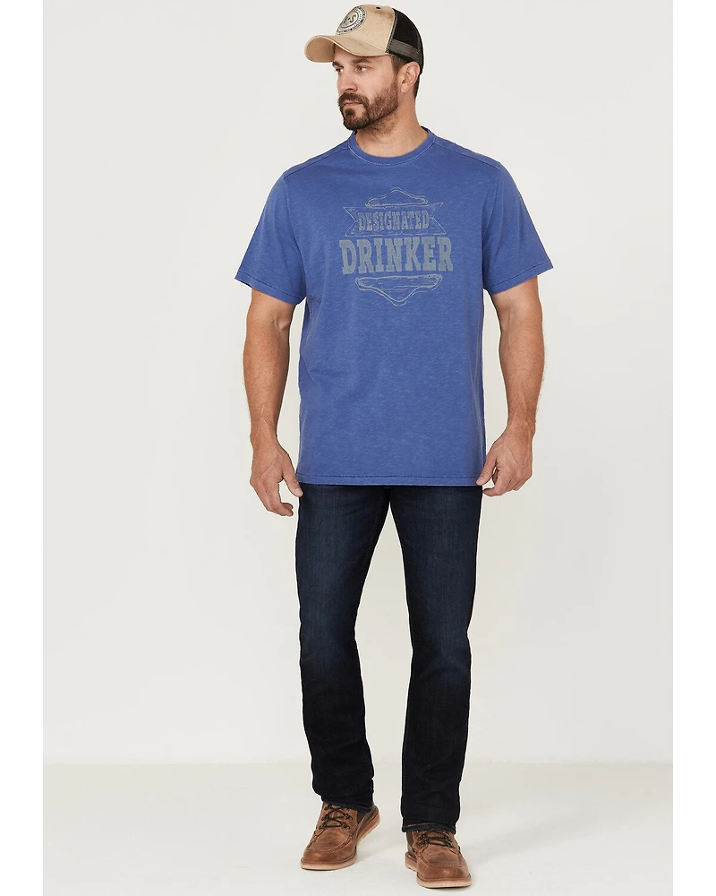 Brothers and Sons Men's Designated Drinker Graphic Short Sleeve T-Shirt