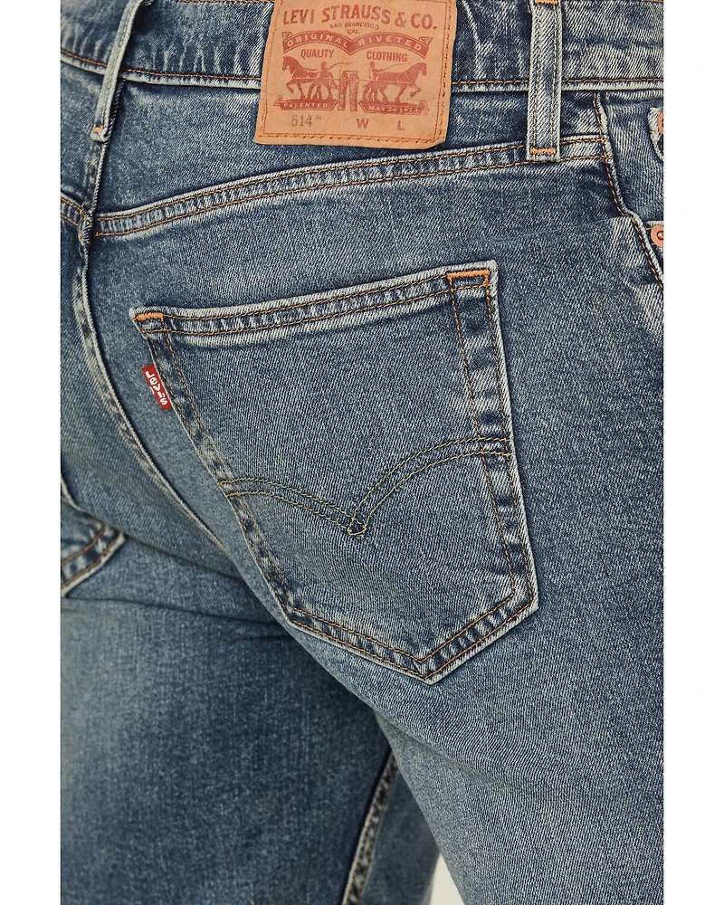Levi's Men's 514™ Medium Wash Straight Stretch Denim Jeans