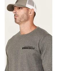 Lucky Brand Workwear Men's Solid Core Logo Long Sleeve Work Shirt