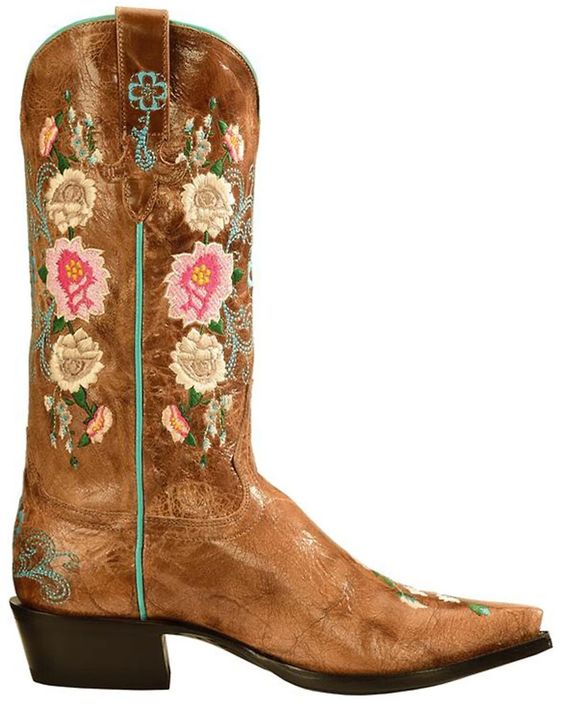 Macie Bean Women's Rose Garden Western Boots - Snip Toe