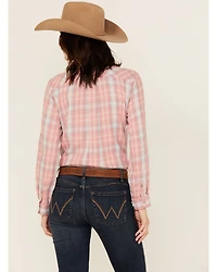 Ariat Women's Billie Jean Plaid Print Long Sleeve Button-Down Western Shirt