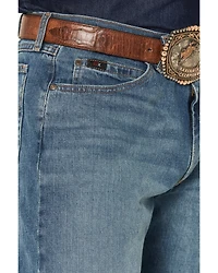 Wrangler X Cody Johnson 20X Medium Wash Relaxed Bootcut Stretch Denim Jeans - Tall