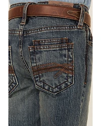 Cody James Boys' Steel Dust Medium Wash Mid Rise Stretch Slim Straight Jeans - Sizes 4-8