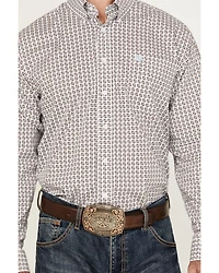Cinch Men's Geo Print Long Sleeve Button-Down Stretch Western Shirt