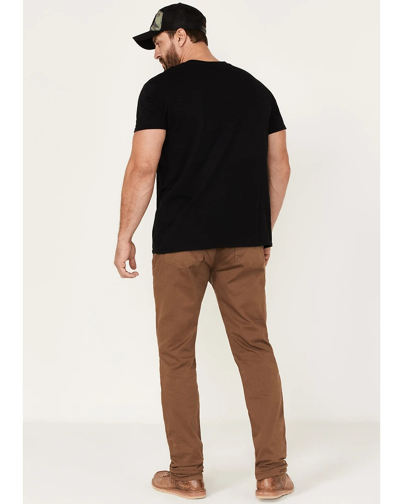 Brothers and Sons Men's Whiskey Wash Tucker Slim Straight Stretch Denim Jeans