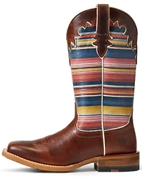 Ariat Women's Fiona Rye Serape Western Performance Boots - Broad Square Toe