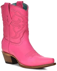 Corral Women's Embroidered Ankle Western Boots - Snip Toe