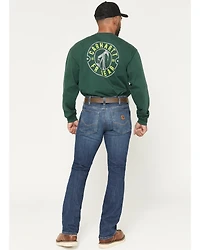 Carhartt Men's FR Tamarack Medium Wash Relaxed Bootcut Rugged Flex® Stretch Denim Jeans