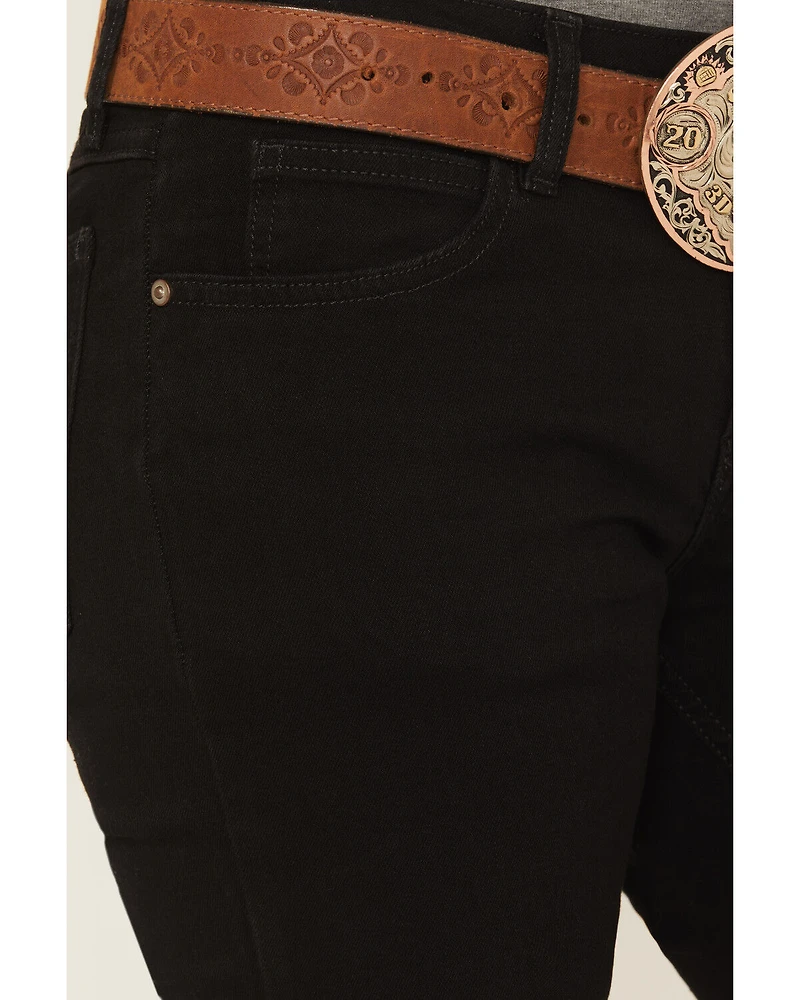 Wrangler Women's Black Mid Rise Bootcut Jeans