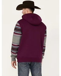 RANK 45® Renegade Striped Sleeve Hooded Sweatshirt