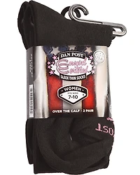 Dan Post Women's Cowgirl Certified Sleek Thin Socks - Black