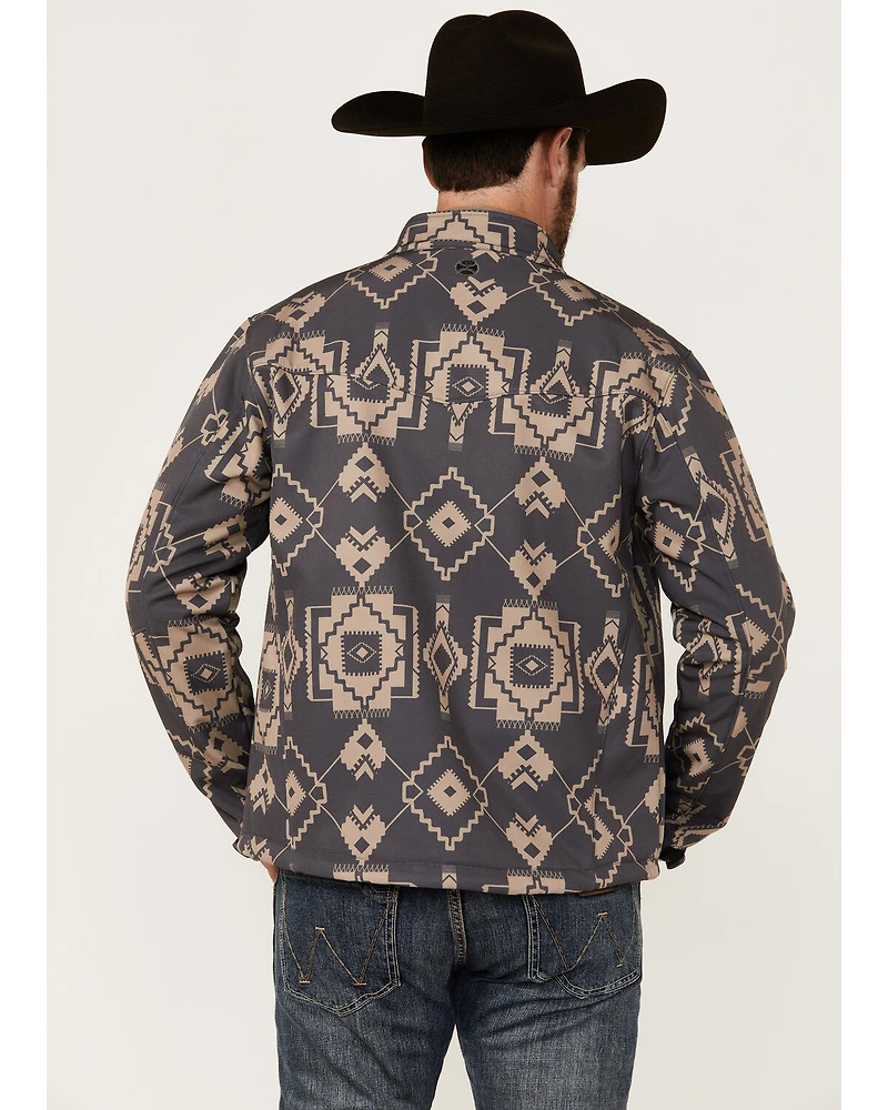 Hooey Men's Southwestern Print Softshell Jacket