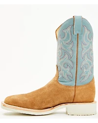 Justin Men's Alamo Roughout Western Boots - Broad Square Toe