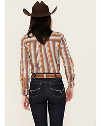 Shyanne Women's Printed Long Sleeve Riding Shirt