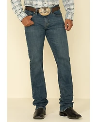 Cody James Men's High Roller Stackable Stretch Straight Medium Wash Jeans