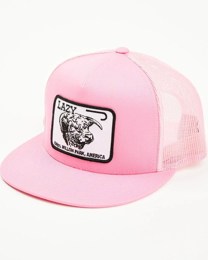 Lazy J Ranch Wear Men's Wear Pink Logo Ball Cap