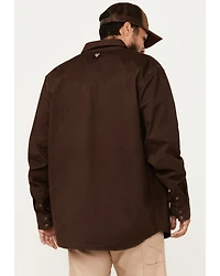Hawx Men's Twill Long Sleeve Snap Work Shirt