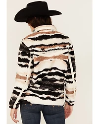 Hooey Women's Striped Fleece 1/2 Zip Pullover