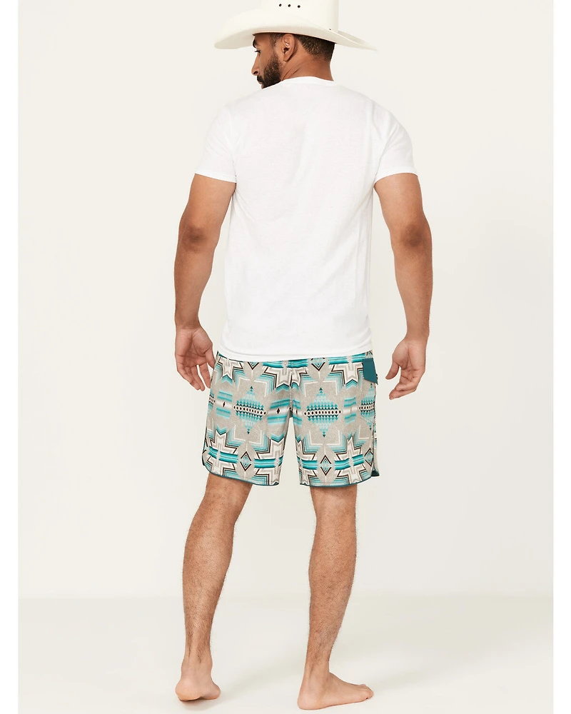 Rock & Roll Denim Men's Southwestern Print Stretch Board Shorts