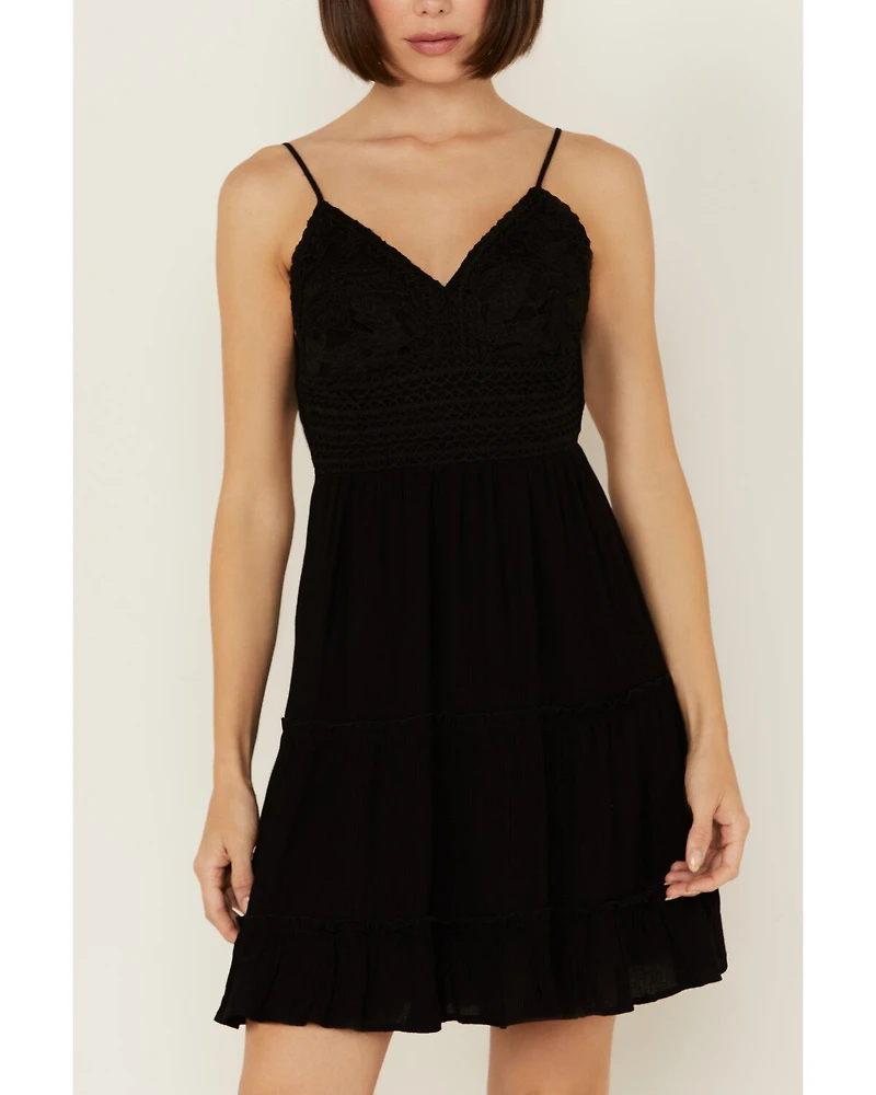 Shyanne Women's Lace Bustier Mini Dress