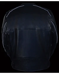 Milwaukee Leather Men's Quilted Pattern Scooter Jacket - Big 4X