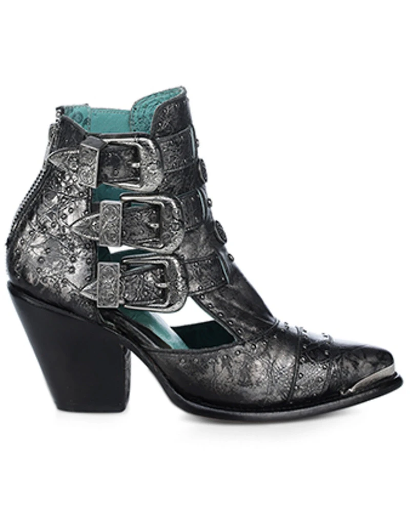 Corral Women's Studded Metallic Fashion Booties - Round Toe