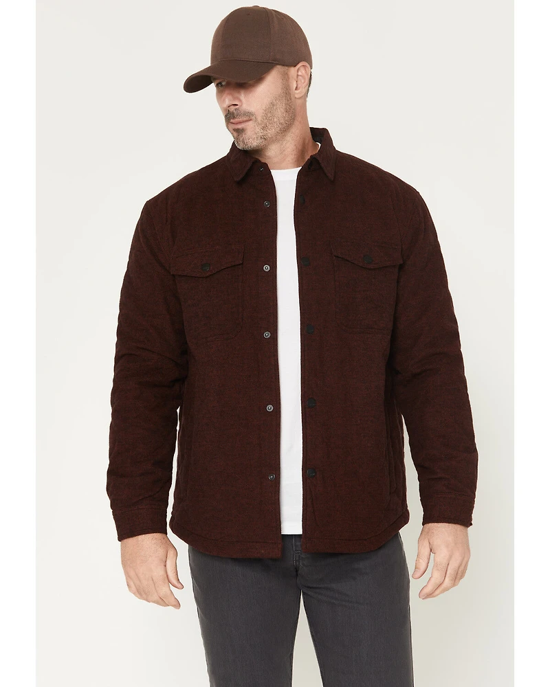Hawx Men's Shale Plaid Print Shirt Jacket