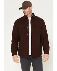 Hawx Men's Shale Plaid Print Shirt Jacket