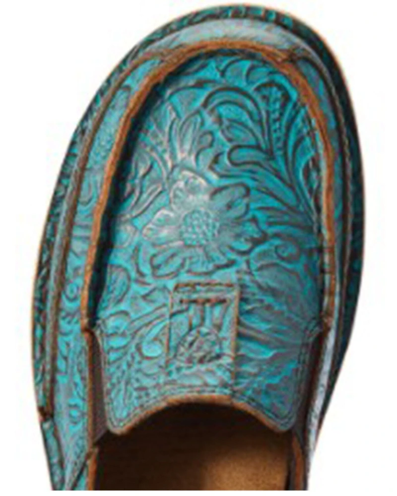 Ariat Women's Brushed Floral Emboss Casual Slip-On Cruiser - Moc Toe