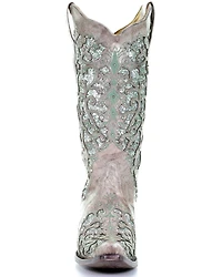 Corral Women's Glitter Inlay and Crystals Western Boots